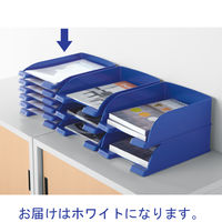 ライツ　レタートレー　スリム　ホワイト　A4　5237-10-01　1セット（12個）