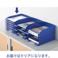 ライツ　レタートレー　スリム　クリア　A4　5237-10-03　1セット（12個）