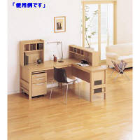 イトーキ（ITOKI） エルコディデスク 平机 引出し無し ナチュラルオーク 幅1200×奥行450×高さ730mm 1台（直送品）