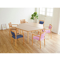 コイズミファニテック　台形テーブル　　ナチュラル　1台　（取寄品）