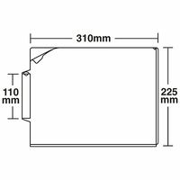 日本ホップス　CF-A4LC-2WSH　カルテフォルダー　A4ヨコ置き　シングル（キャリータイプ）　1箱（250枚入）　（直送品）
