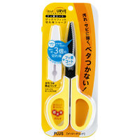 プラス はさみ フィットカットカーブ フッ素 WH/YL 34546 1セット(3本)（直送品）