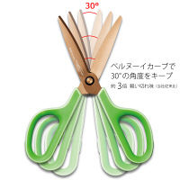 プラス　はさみ　フィットカットカーブ　プレミアムチタン　プレミアムグリーン　SC-175STN　34549　2本　（直送品）