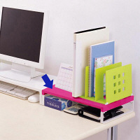 リヒトラブ 机上台 幅390mm 赤 A7330-3