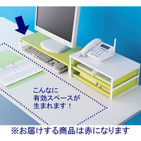 リヒトラブ(LIHIT LAB.) 机上台 幅590mm 赤（レッド） A7332-3