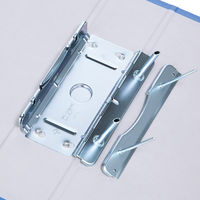 アスクル　パイプ式ファイル片開き　ベーシックカラー（2穴）　B5タテ　とじ厚50mm背幅66mm　ブルー  オリジナル