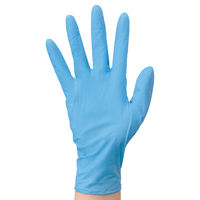 エステー　モデルローブ　No991　使いきりニトリル手袋　粉なし　L　ブルー　1ケース（1200枚：100枚入×12箱）