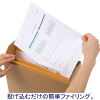 個別フォルダー　ラミネートタイプ　A4　1山　10枚　イエロー　アスクル  オリジナル