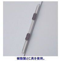 アスクル　フラットファイル　A4タテ　エコノミータイプ　10冊　グレー  オリジナル