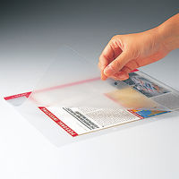 Lホルダー2穴（A4）青　730　1袋（5枚入）