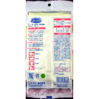 ファミリー ビニール手袋 中厚手 指先強化 炊事・掃除用 グリーン L 1双 エステー