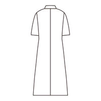 住商モンブラン 女子半袖診察衣 ダブル LL 81-360 1枚　白衣　ドクターコート　レディース