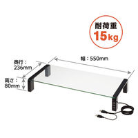 キングジム デスクボード （USBハブ付） ブラック THDBU-20K 1台