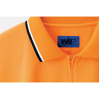WSP（ダブルエスピー） 小さいサイズ ポロシャツ（ワッペン付：67210） オレンジ SS 65234（直送品）