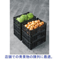 【折りたたみコンテナ】 三甲 ディスプレイオリコンEP15A-3 557140 ブラック 1個