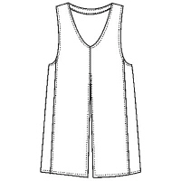 ハピラ ミプロン（介護ユニフォーム エプロン） ブラウン L 861374-025