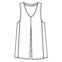 ハピラ ミプロン（介護ユニフォーム エプロン） サックス L 861374-007