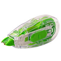 プラス 修正テープ ホワイパースライド 本体 幅5mm×10m グリーン 緑 10個 43216