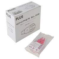 プラス 修正テープ ホワイパースライド 詰め替えテープ 幅5mm×11m ピンク 10個 49304