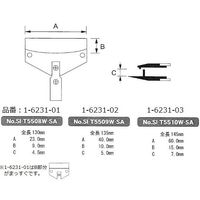 ワイ・エム・ティ ウェハー用カーボンピンセット SI-T5510W-SA 1本 1-6231-03（直送品）