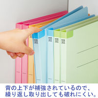 コクヨ フラットファイル<K2>(背補強タイプ)ピンク K2フーBR10PX10 1セット(100冊:10冊入×10袋)