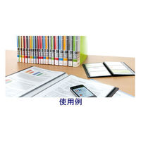 キングジム ショットドックス 名刺ホルダー コンパクトタイプ 1列3段 120ポケット 背幅16mm 黒 42SDクロ 3冊