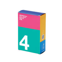 USBメモリ 4GB USB2.0 ノック式 6色 セキュリティ機能対応 MF-APSU2A04GX6 エレコム パック オリジナル