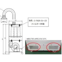 アズワン 活性炭排気処理装置 KT-02 1台 1-7620-11（直送品）