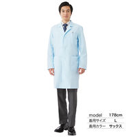タップ メンズ診察衣S型(ハーフ丈) AKL200-11-M 1枚　白衣　ドクターコート