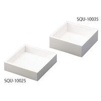 アズワン アルミナ95るつぼ(角型) 220mL SQU-10035 1個 1-8784-02（直送品）