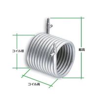 アズワン 二重管式熱交換器(ステンレス) NH-S1 1個 1-8979-01（直送品）