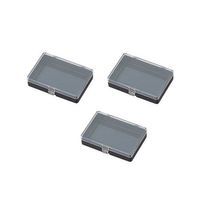 アズワン ヒンジ付角型ケース(導電+帯電防止)3N 1箱(30個入) 3カタ 1箱(30個) 1-9408-23（直送品）