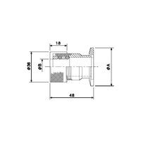 佐藤真空 継手(ゲージポート用) NW16 ALG-15-16A 1個 1-9636-03（直送品）