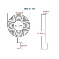 アズワン ウェハー用真空ピンセットチップ 300mm用 VWT-5R-AR 1個 1-9702-01（直送品）