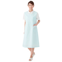 予防衣 袖なし サックス 3L AKL924-31