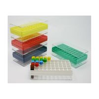 アズワン ハニカムラック 0.5・1.5・2.0mL用 イエロー 10個入り 1577-550Y 1箱(10個) 2-4575-04（直送品）