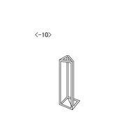 アイシス スタルナ石英セル (蛍光用三角セル) ST04 1個 2-474-10（直送品）