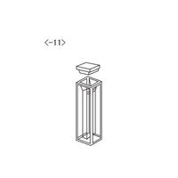 アイシス スタルナ石英セル (蛍光用マイクロセル) ST18F 1個 2-474-11（直送品）