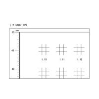 ナディック 顕微鏡用スケール(シートゲージ) スクエアゲージ NHW-06 1個 2-5607-02（直送品）