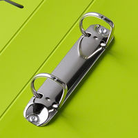 リングファイル　D型2穴　A4タテ　背幅31mm　20冊　グリーン　アスクル  オリジナル