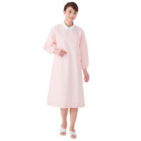 予防衣 長袖 ピンク L AKL139-33