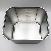 本間冬治工業 角型目盛付ポット (取手付き) 30.7L 36 1個 4-1006-13（直送品）