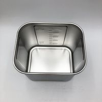 本間冬治工業 角型目盛付ポット (取手付き) 11.6L 26 1個 4-1006-09（直送品）