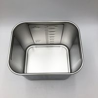 本間冬治工業 角型目盛付ポット (取手付き) 17.8L 30 1個 4-1006-11（直送品）