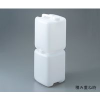 三宝化成 角型手提瓶(ポリエチレン製) 10L 5-040-01 1本（直送品）