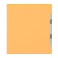プラス　フラットファイル厚とじ　A4タテ　3冊　イエロー　No.021NW　樹脂製とじ具