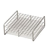 三和化研工業 ステンレス製試験管立 φ16.5mm 10×10配列 SS16.5-100 1個 6-302-09（直送品）