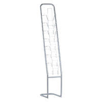 林製作所 パンフレットスタンド1列7段 シルバー YS-7 1台 幅274×奥行450×高さ1600mm カタログスタンド