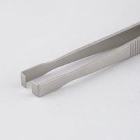 アズワン 特殊作業用ピンセット 扁平 耐酸鋼 NTX87 1本 6-7908-06（直送品）