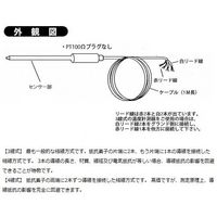アズワン フッ素樹脂成型センサー 6-8331-03 1本（直送品）